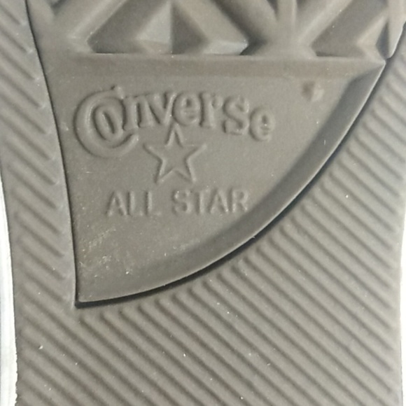 CONVERSE ALL ⭐ STAR Kid's Shoes Size 1 Gray with White - Picture 11 of 12
